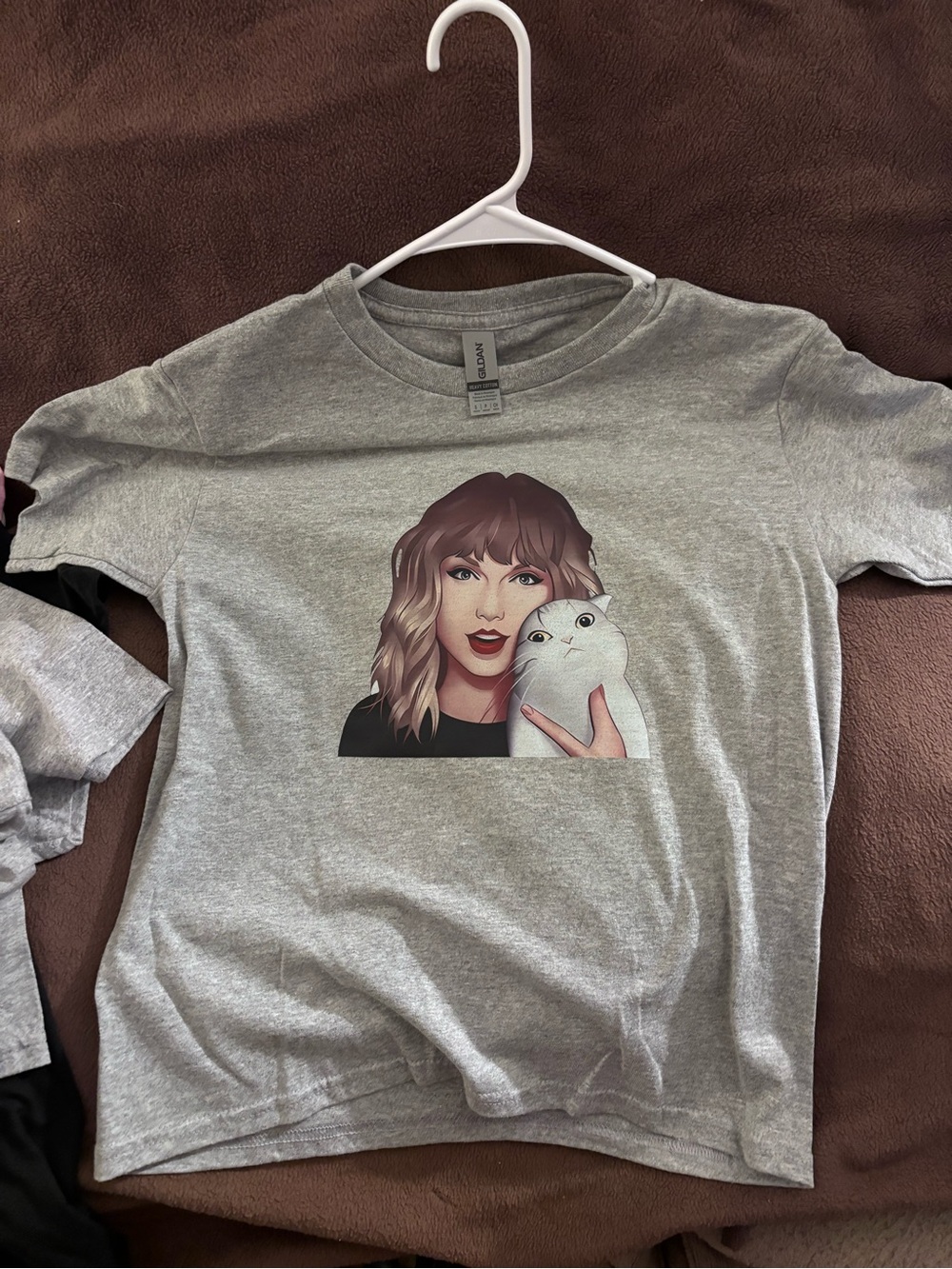 Gray Cat Graphic T-Shirt for Cats Lovers - Unbranded